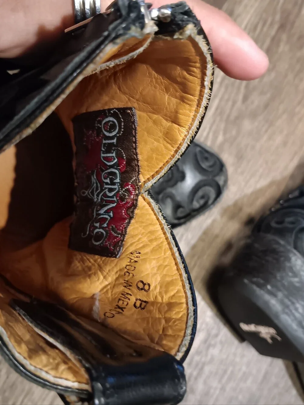 Old Gringo Black Embroidered Western Ankle Boots Sz 8B